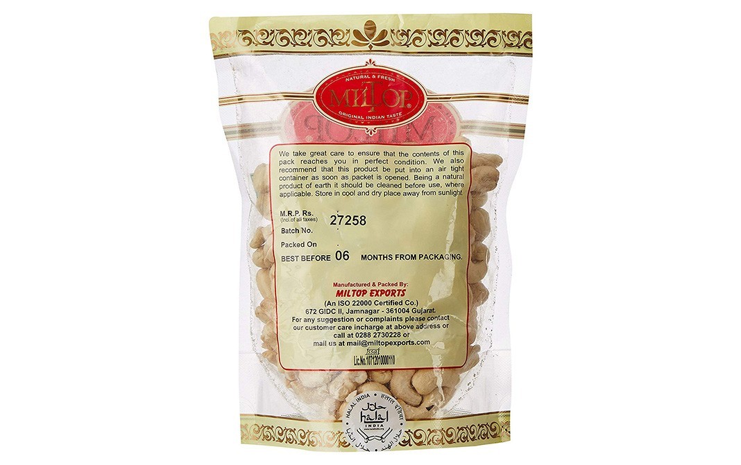 Miltop Cashew 320    Pack  250 grams